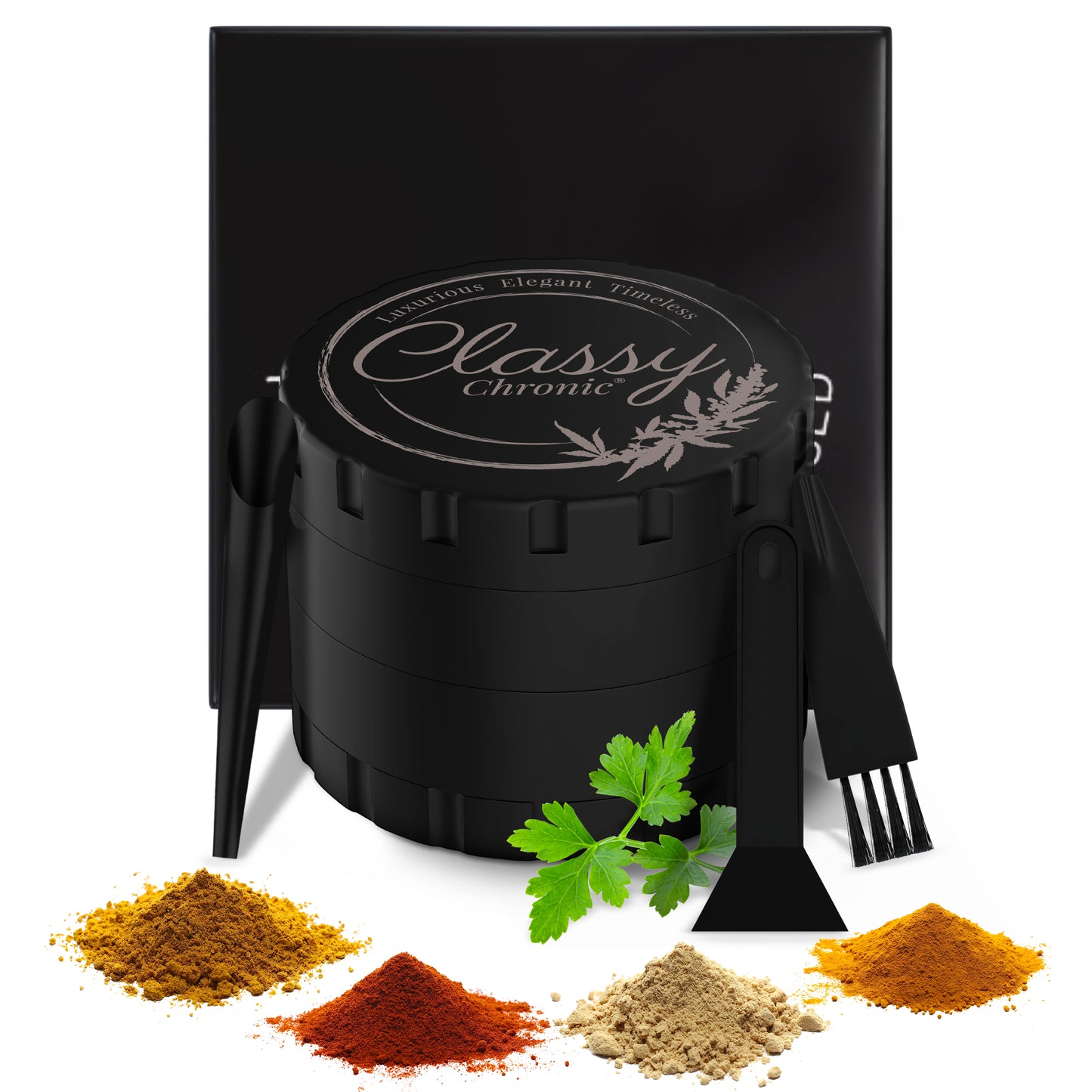 Eco Matte Black Grinder – Sustainable Stainless Steel