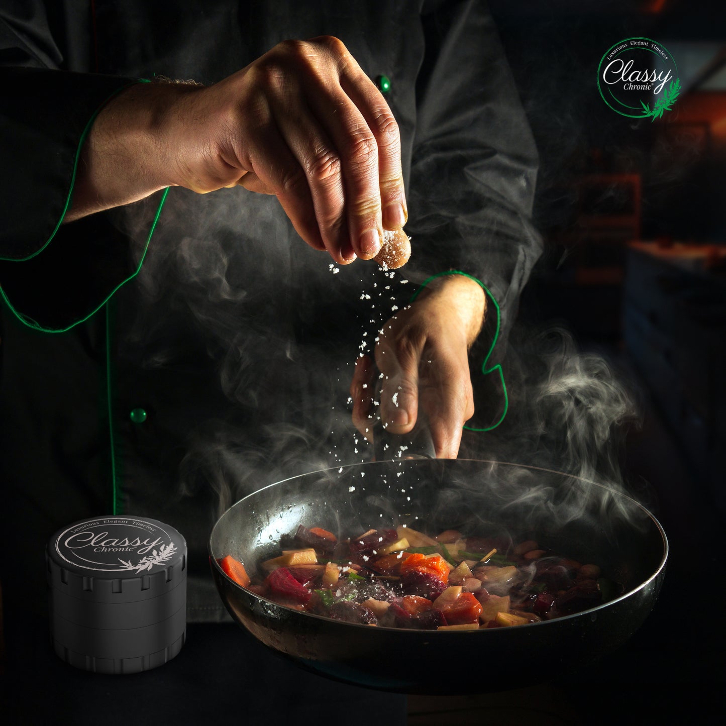 Eco Matte Black Grinder – Sustainable Stainless Steel