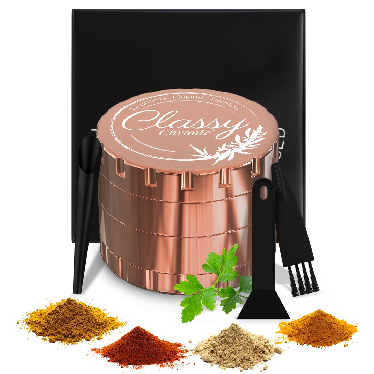 Rose Gold Stainless Steel Grinder – Limited Edition Luxury