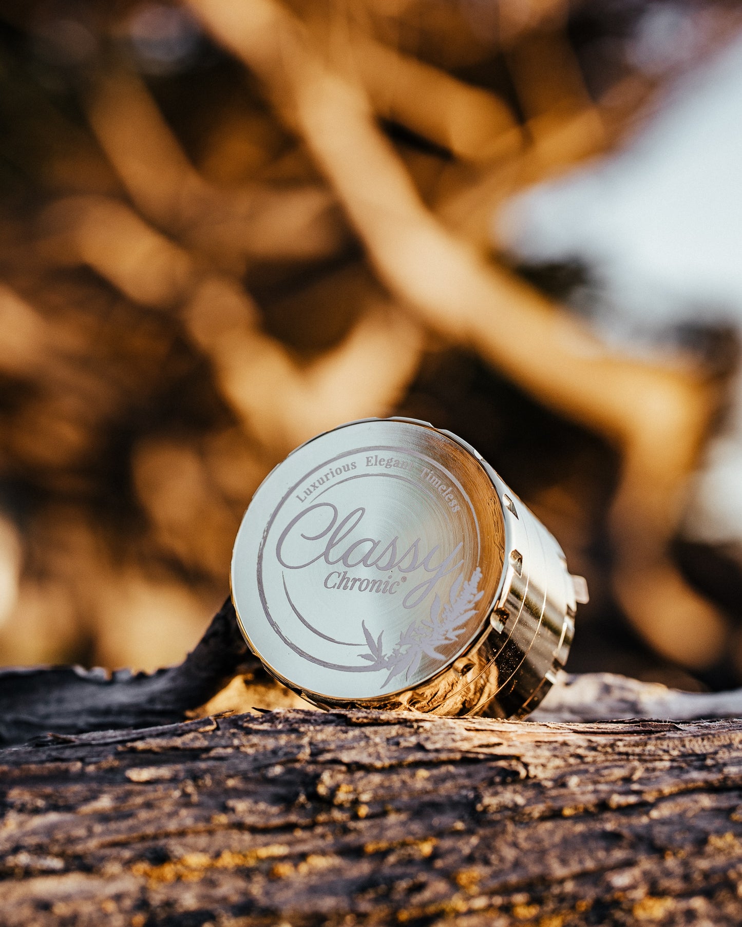 Gold Luxe Stainless Steel Grinder – 4-Piece Premium Design