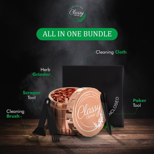 Rose Gold Stainless Steel Grinder – Limited Edition Luxury